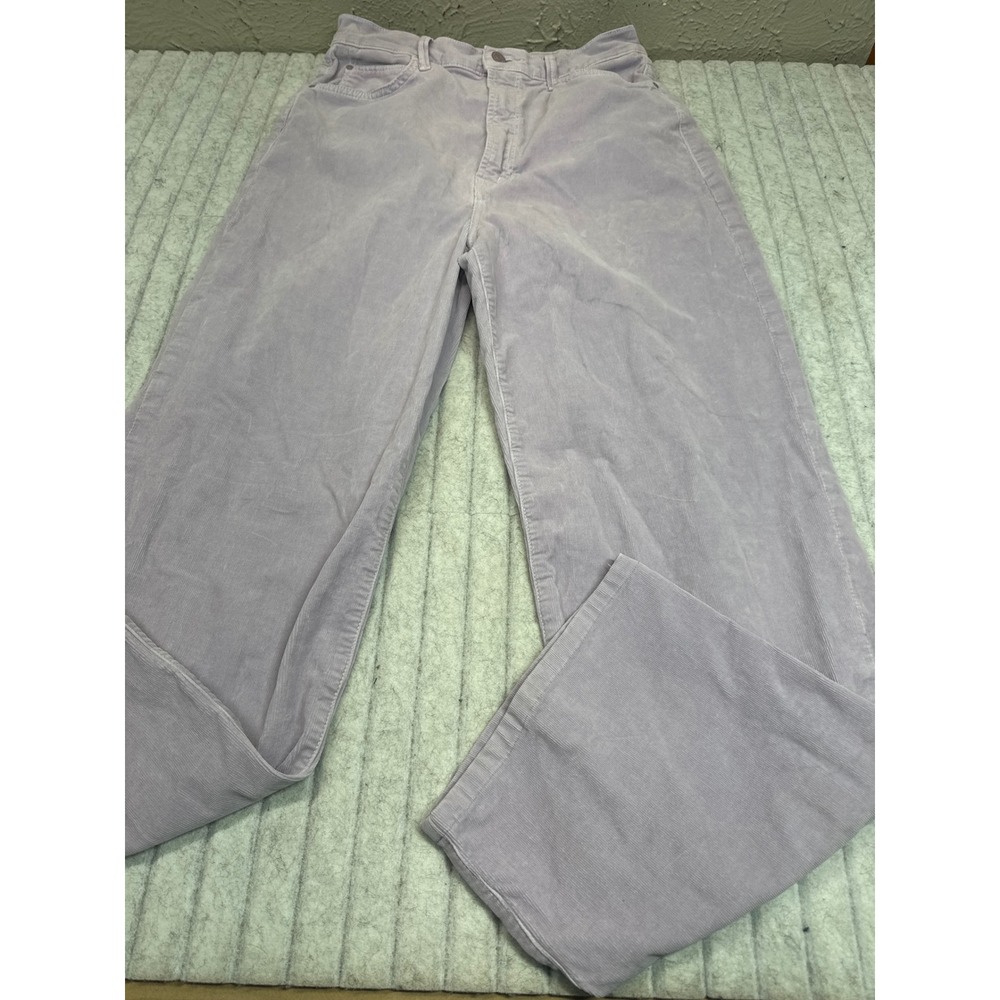 Mother HW Tunnel Vision Sneak Corduroy Pants Lavender Aura 27 Wide Leg 1338-618 - Picture 2 of 9